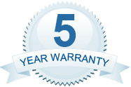 5 year Warranty