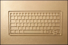 Computer Keyguard on Keyboard